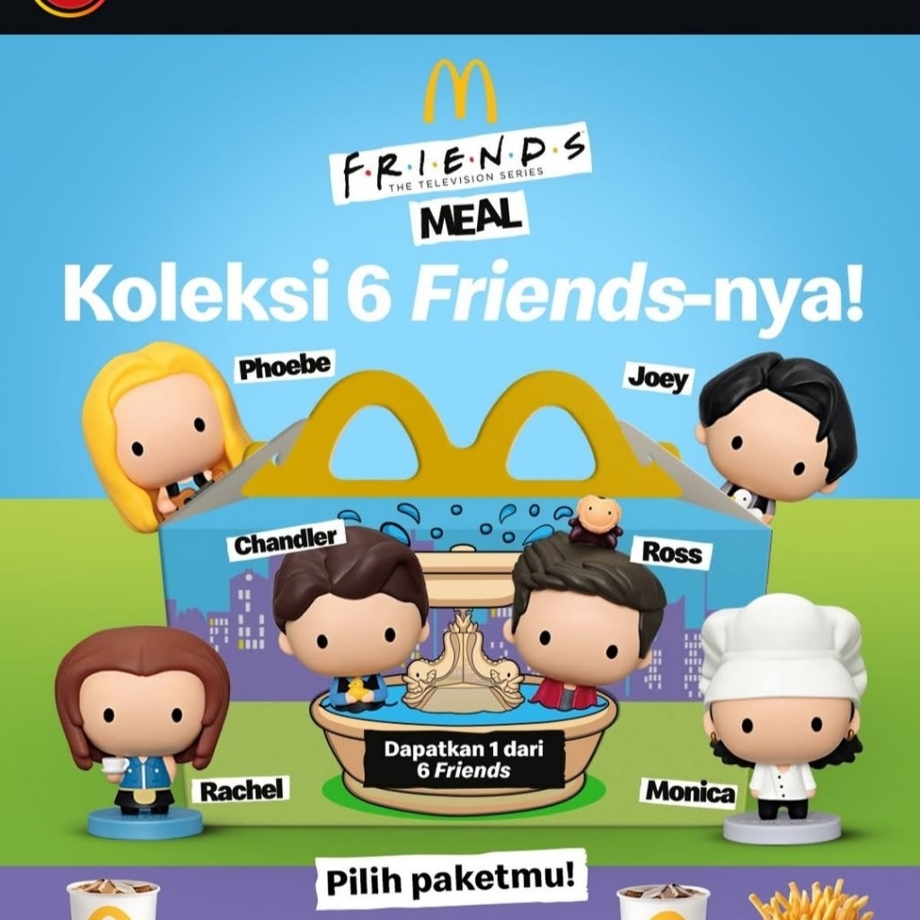 Action Figure Happy Meal McD Friends 2025 The Television Series HARGA TERMURAH