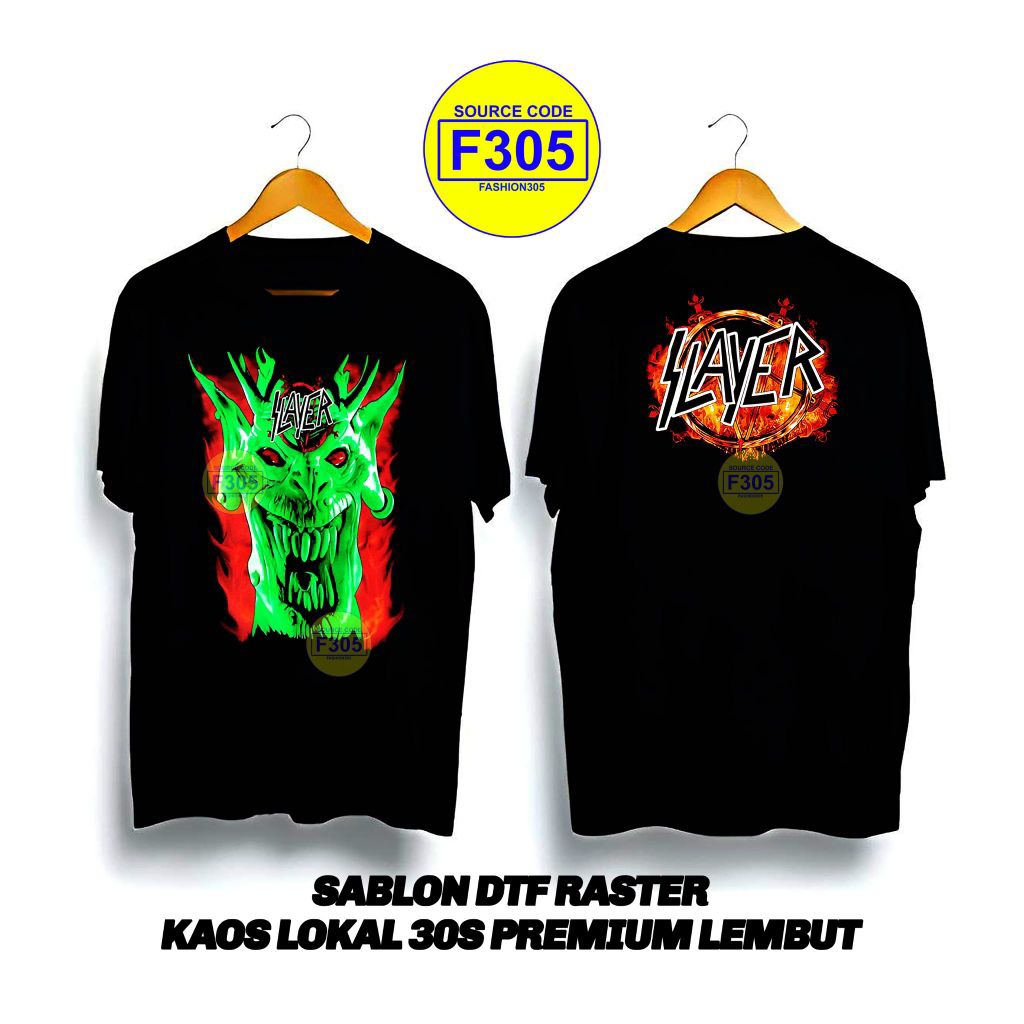 KAOS BAND SLAYER BOOTLEG DTF RASTER