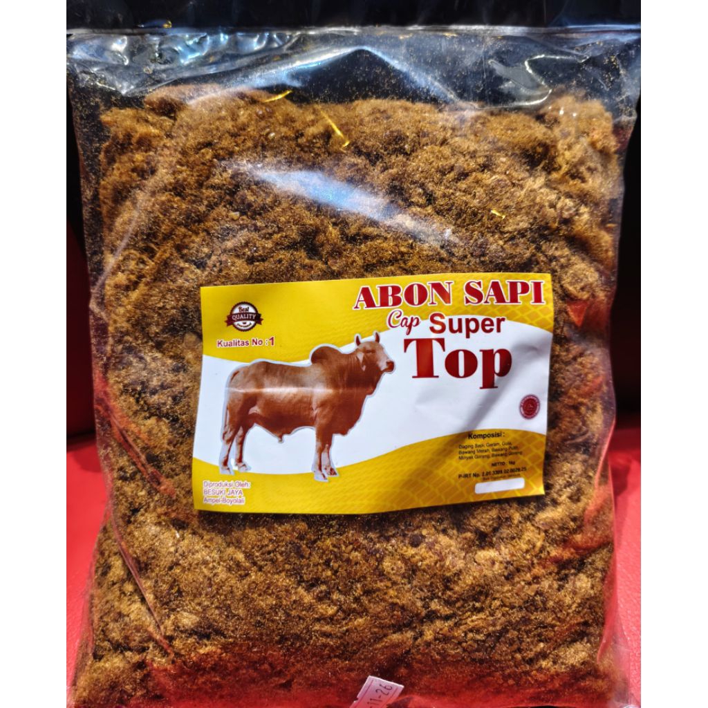 ABON SAPI CAP SUPER TOP, TERMURAH SE INDONESIA, Berat 1 Kg