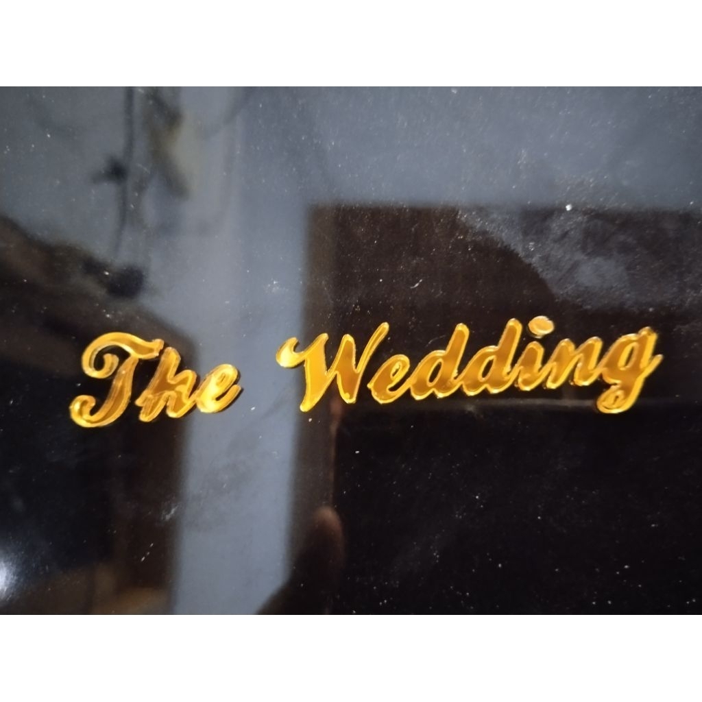 tulisan the wedding untuk mahar