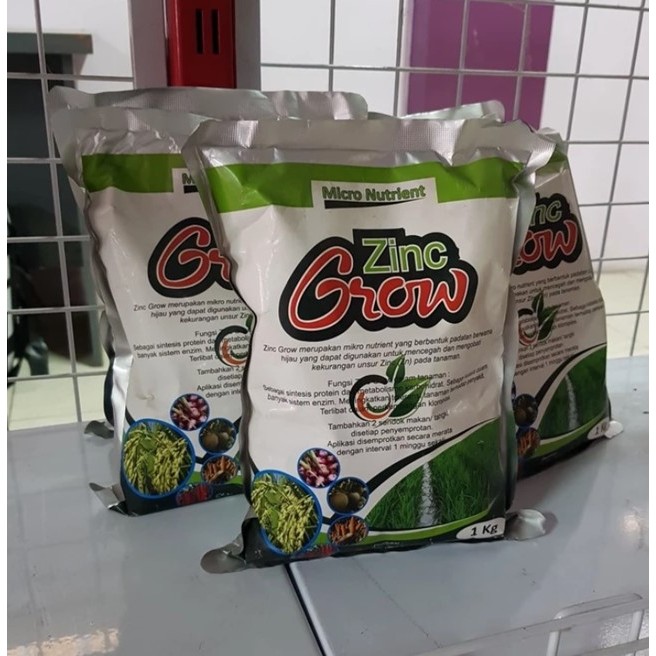 ZN 1kg Obat Padi Zink Grow Atasi Asem Aseman Padi Merah