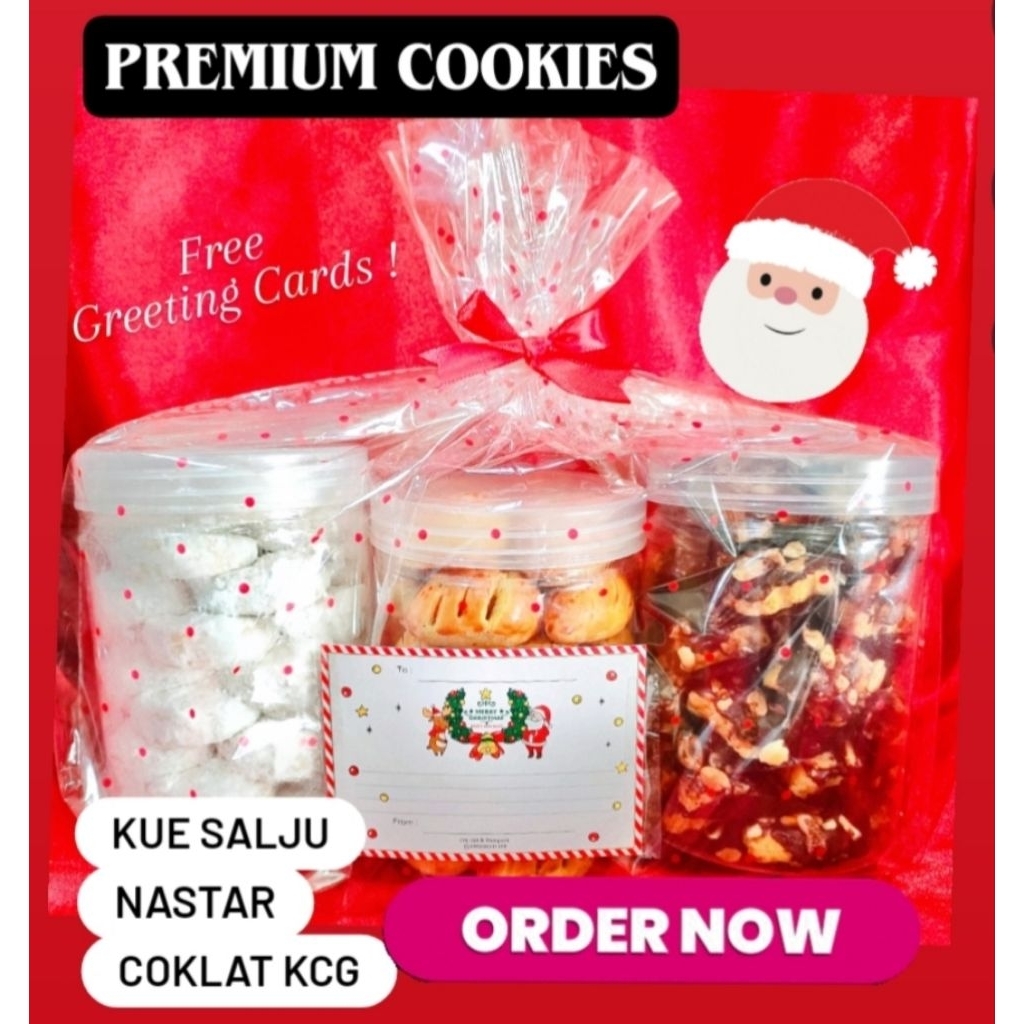 KUE KERING NATAL BELLAROSA DELUXE ISI 6 EDISI CHRISTMAS KADO PARCEL HAMPERS PARSEL GIFT SET HADIAH