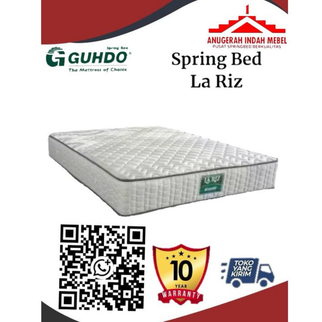 Gudho La Riz 90 100 120 160 180 200 Kasur Spring Bed Kasur Saja