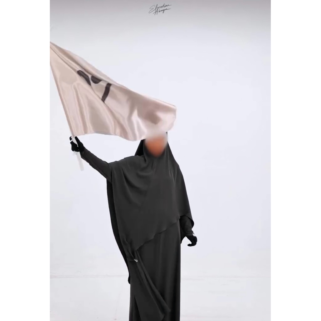 PL Luna Abaya Black Olive size M by Elmadina abaya