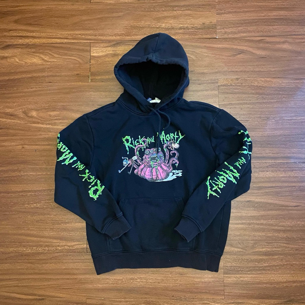 H&M x Rick and Morty Collaboration Hoodie Second Preloved