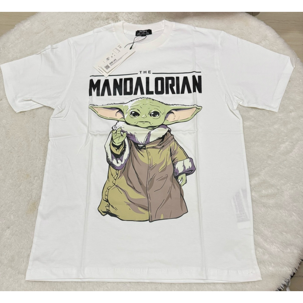 Bershka x Star Wars - Yoda Edition The Mandalorian T-Shirt / Baju / Kaos Unisex New Original (Size M
