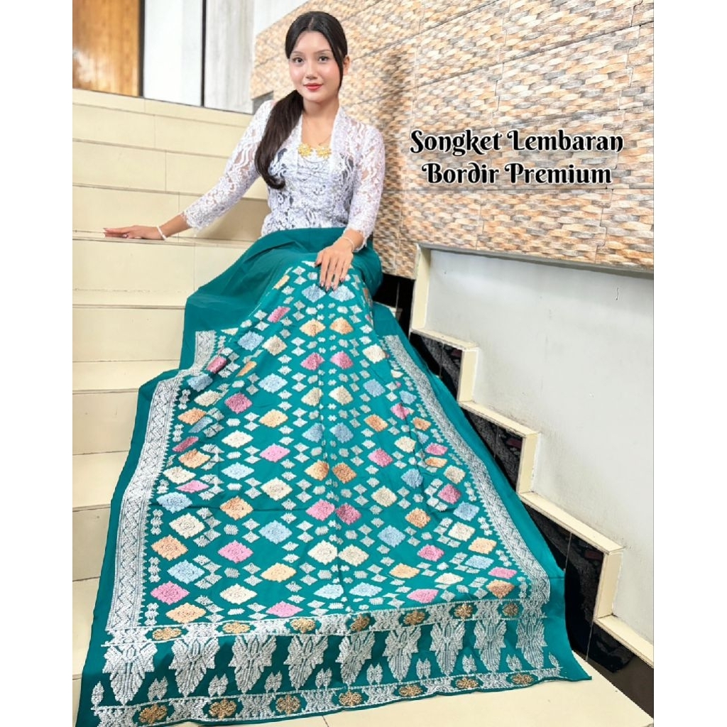 Kamen bordir songket Bali | Kamen Bordir Lembaran