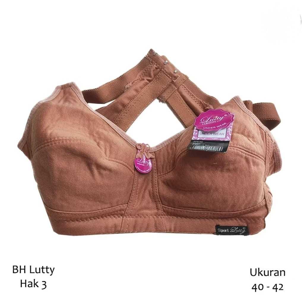3 Pcs BH Lutty Sport Tanpa Busa Kait 2 dan Kait 3 Sport Bra Lutty BRA Lutty Sport