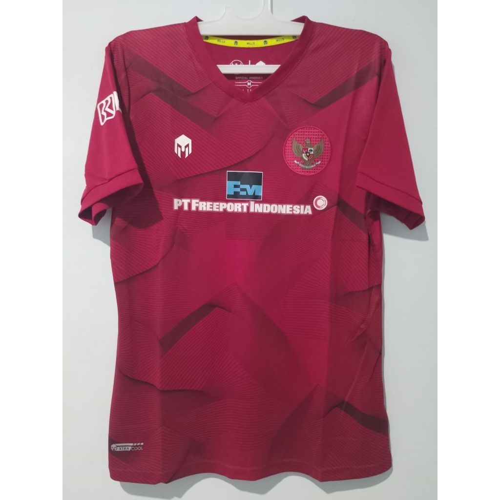 jersey baju bola sport casual pria wanita timnas indonesia training