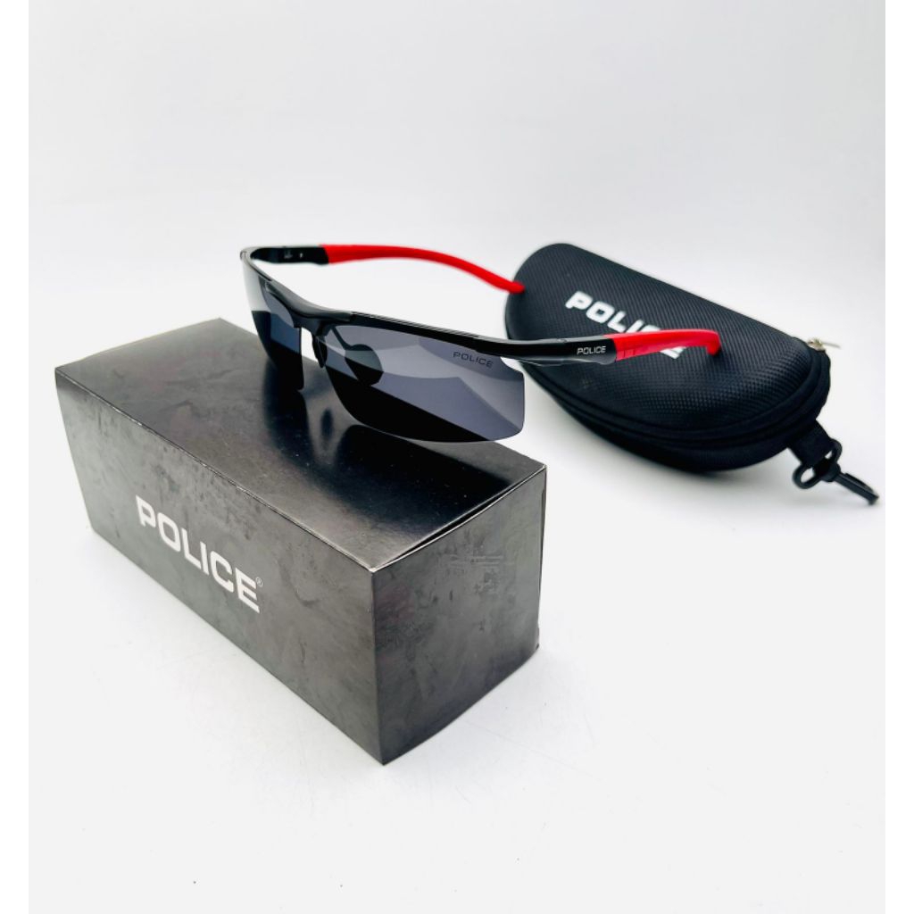New Sungglass Grade Ori Kacamata Hitam POLICE 1914 Bahan Aluminium Lensa Polarized+UV600 Antiradiasi
