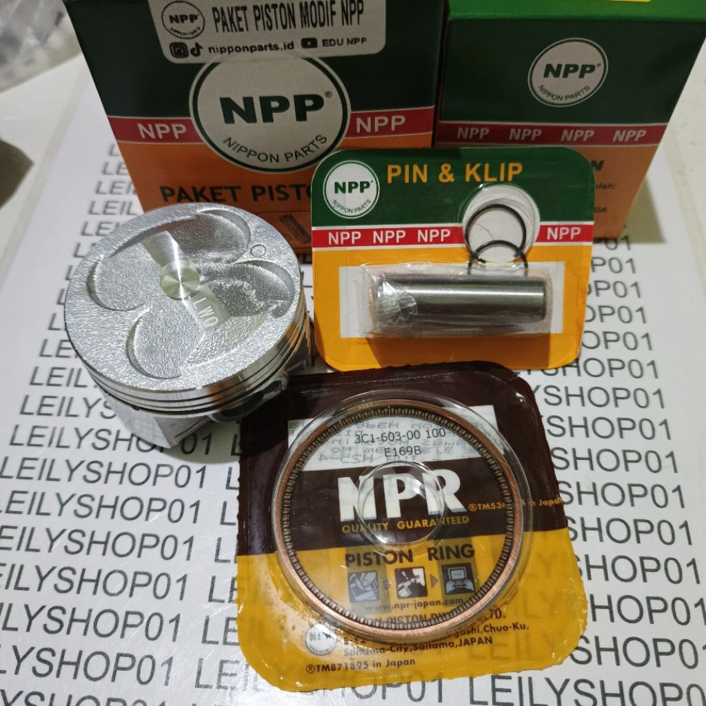 NPP1/PISTON KIT XB PEN 14/ SEHER SET RING BORE UP SIZE 57/57,5/58 MM YAMAHA VIXION 150 LAMA/NEW R 15