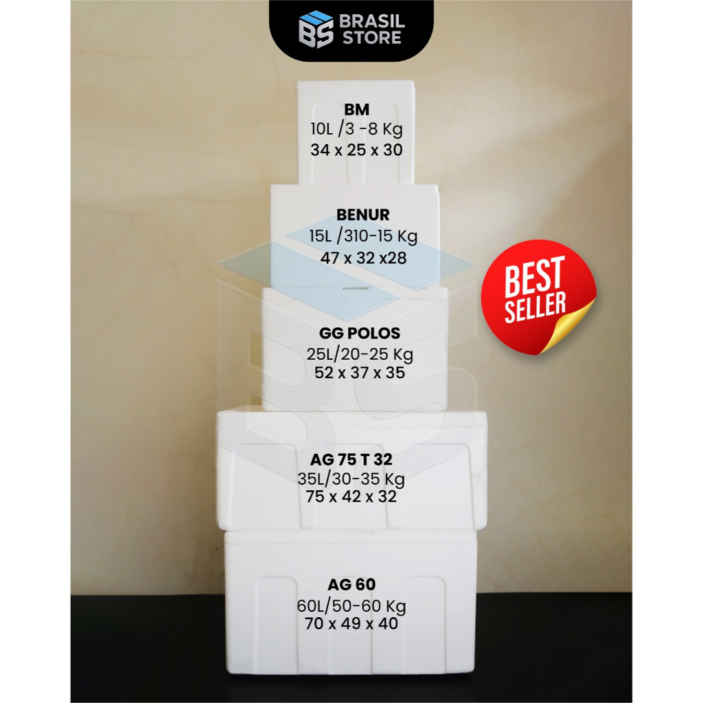Box Styrofoam / Box Gabus /  Styrofoam Box / Kotak Sterefoam / Box Ikan / Box Es Ukuran Kecil Kapasi