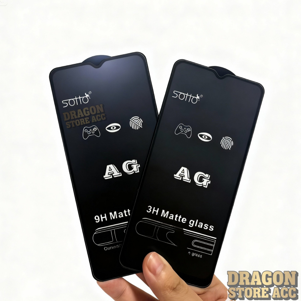 Tempered Glass Hitam Doff Realme P35 5G 14 5G 14T 5G C75X 15 PRO GT 7 GT 7T C71 C75 C65 C63 C61 C67 