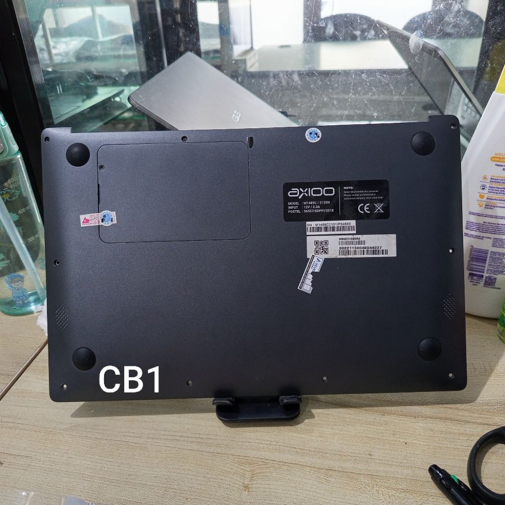 [GREY/ABU] Casing bawah Axioo Mybook 14+s Normal Tested Seken Original