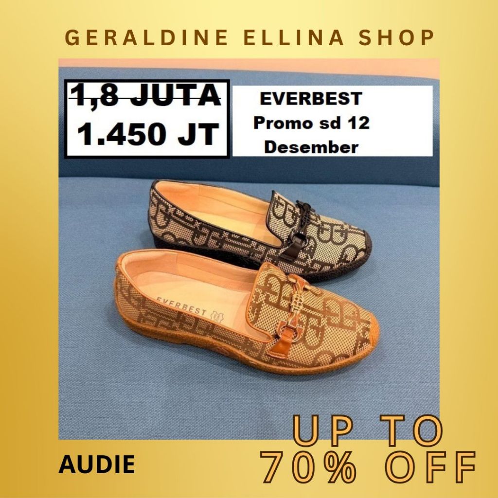 Sepatu flat everbest Wanita perempuan cewe cewek EVERBEST ORIGINAL 100% SERI AUDIE