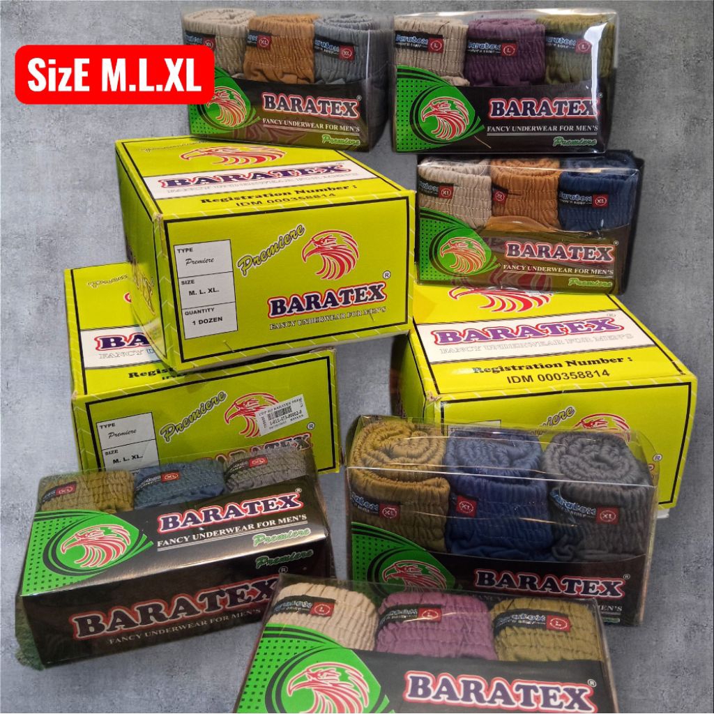 12 pcs GROSIR CD pria BARATEX