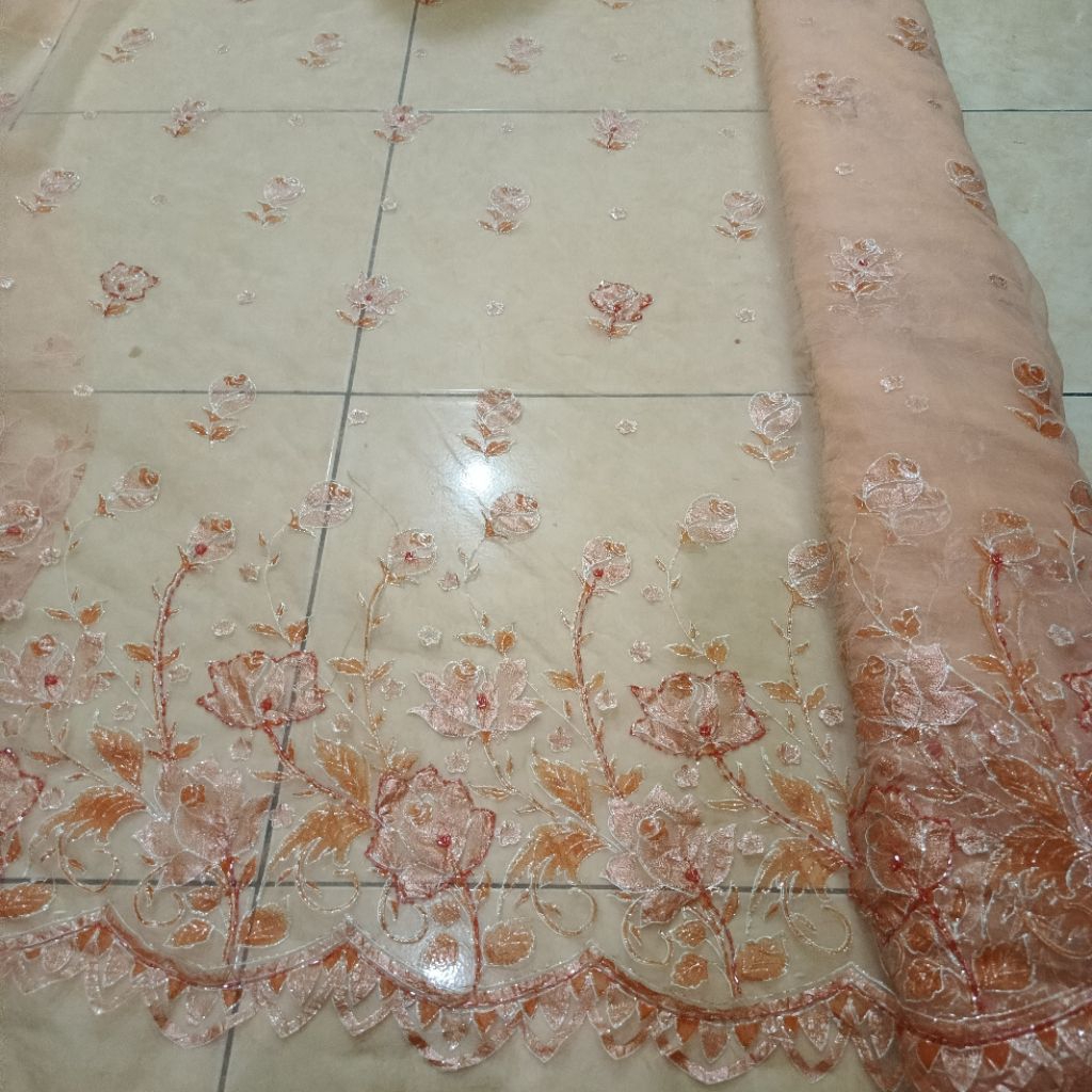 BIGSALE!!KAIN ORGANDI BORDIR LIMITED EDITIONS/KAIN BAJU BODO/SETENGAH METER