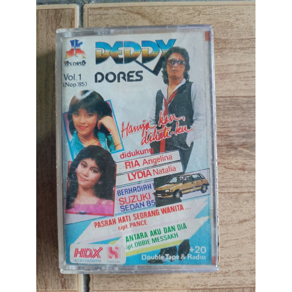 kaset pita DEDDY DORES "hamya kau di hari ku" di dukung oleh RIA ANGELINA LYDIA NATALIA