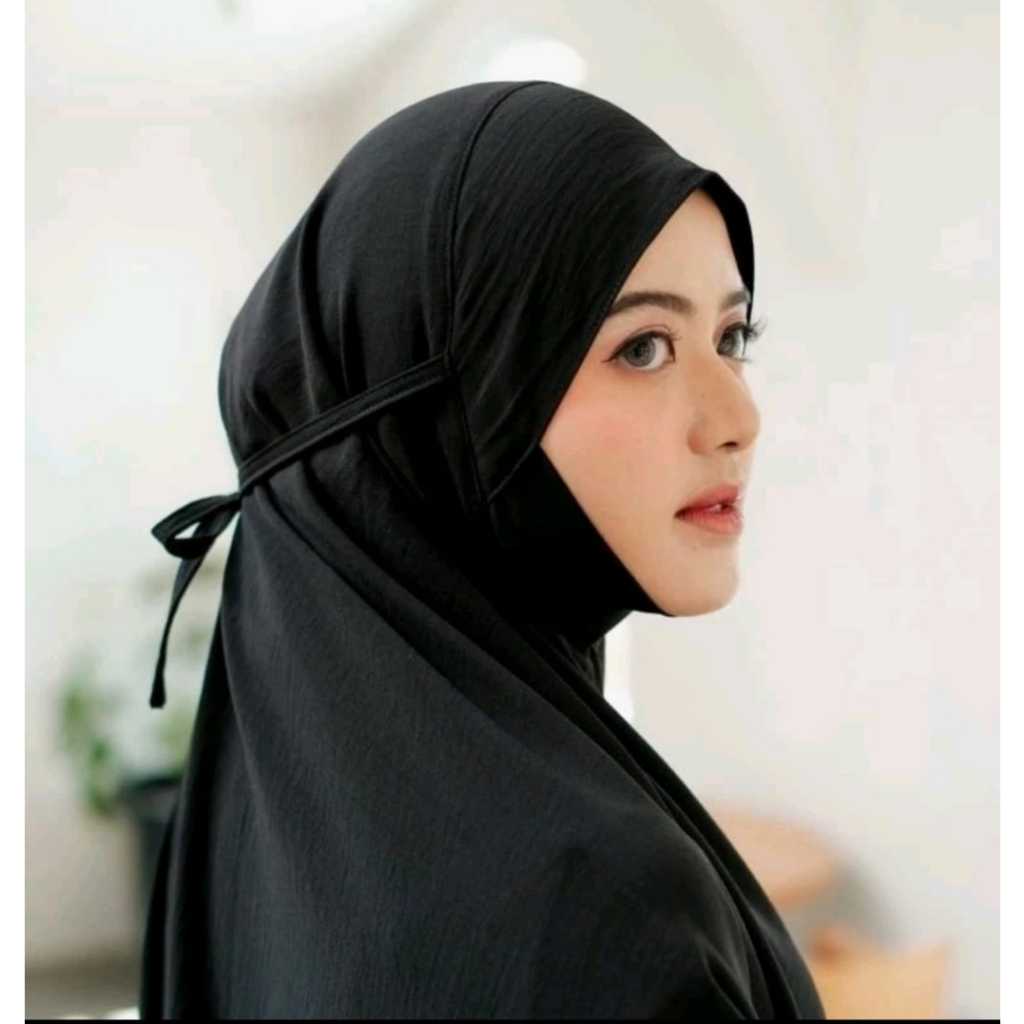 Bergo Dagu Crinkle Airflow XXL Adem Nyaman