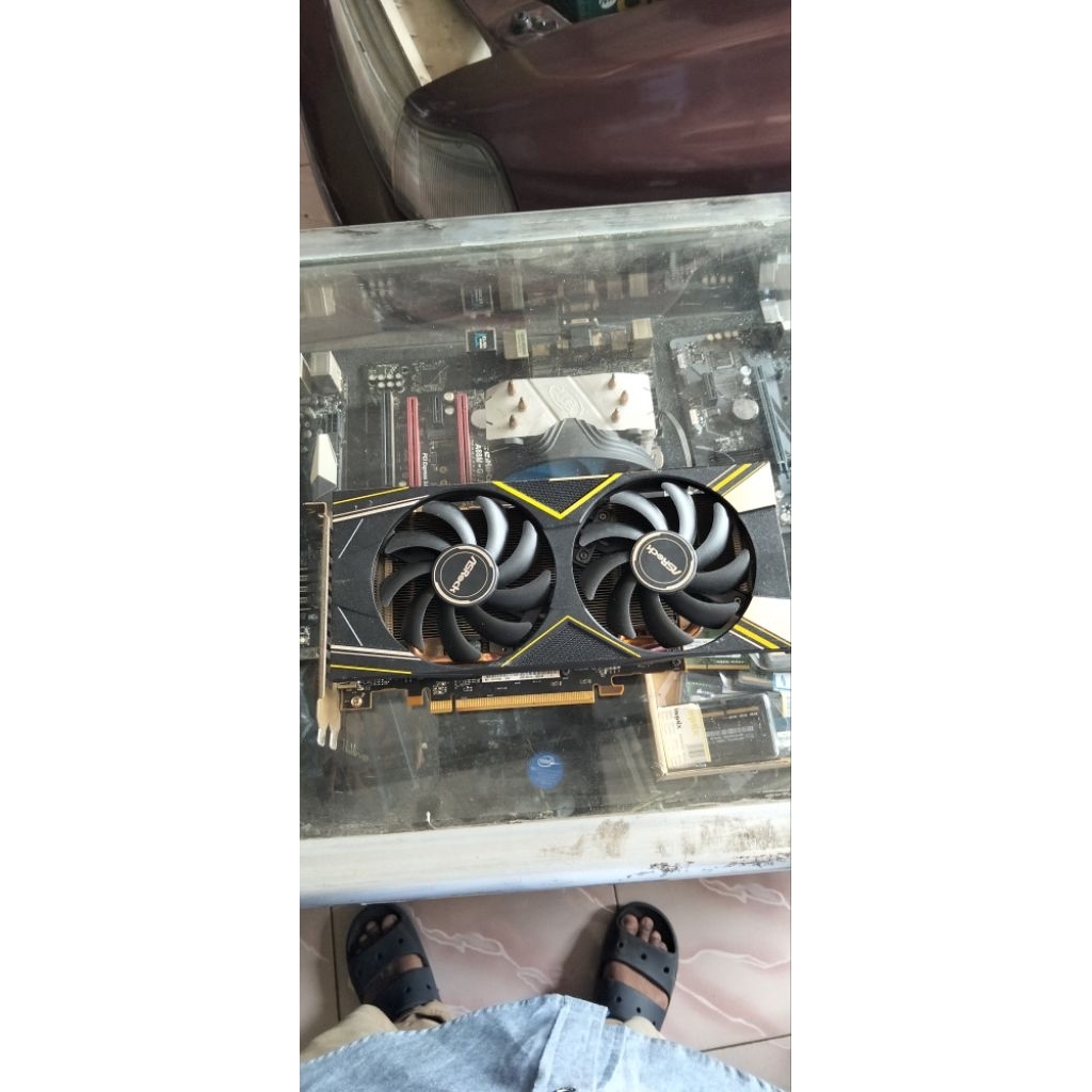 VGA Asrock RX5500Xt 4gb unit aja minus