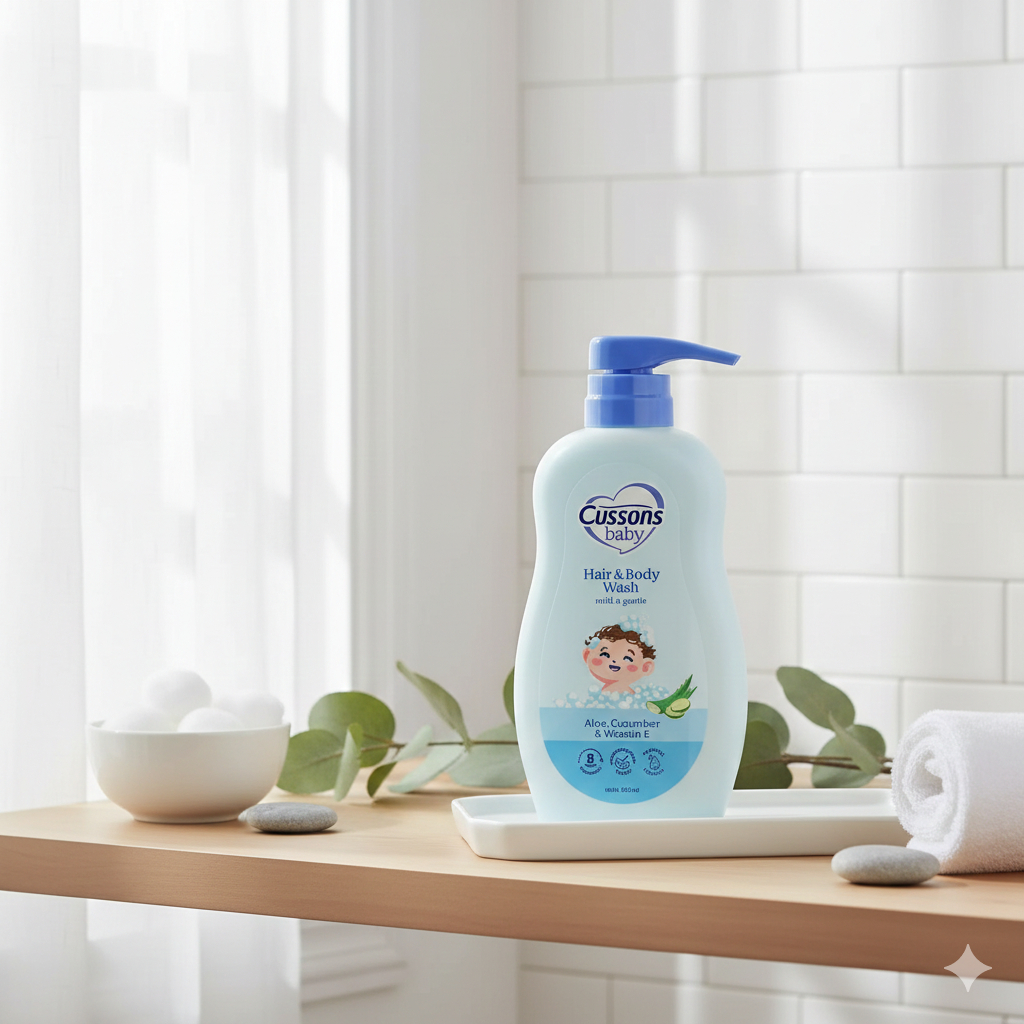 Cussons Baby 2in1 Wash Mild Gentle 300mL | Marda Grosir