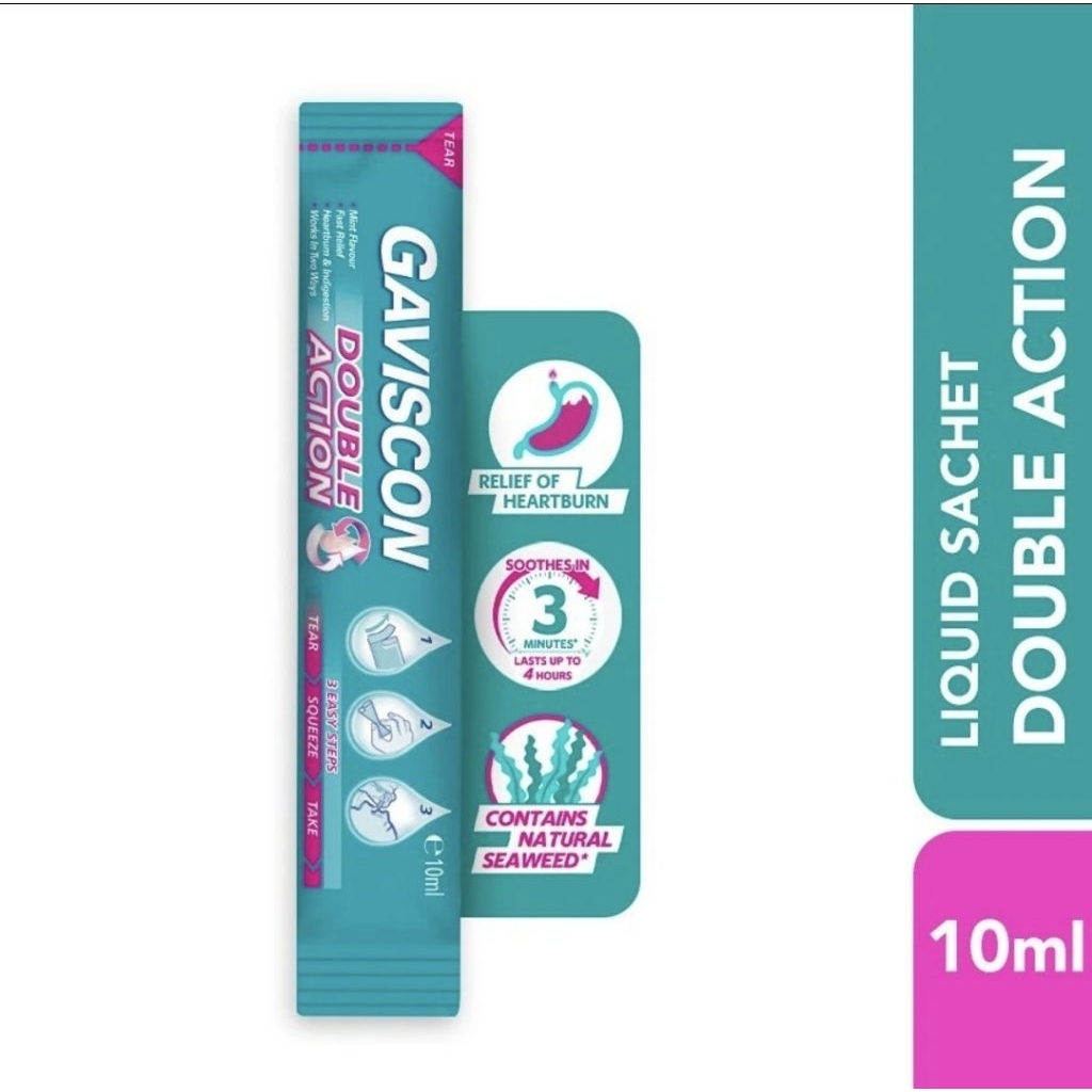 Gaviscon Doubel Action Sachet 10ml Obat Lambung