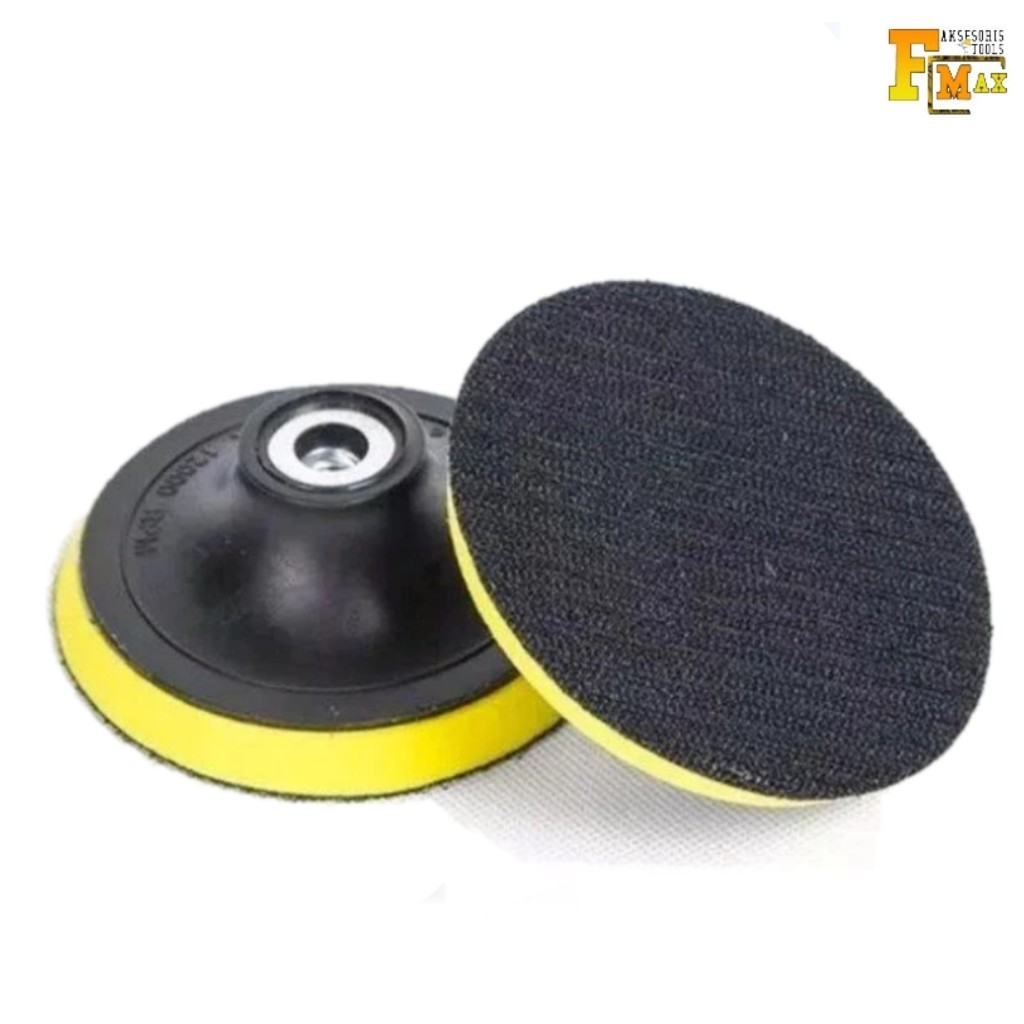 Tatakan Amplas Bulat Gerinda 4 inch Bantalan amplas Poles Gerinda tangan