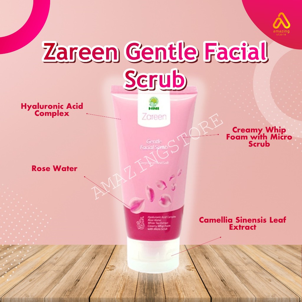 Zareen Facial Scrub Gentle HNI HPAI, Skincare HNI HPAI Amazing Store Indonesia