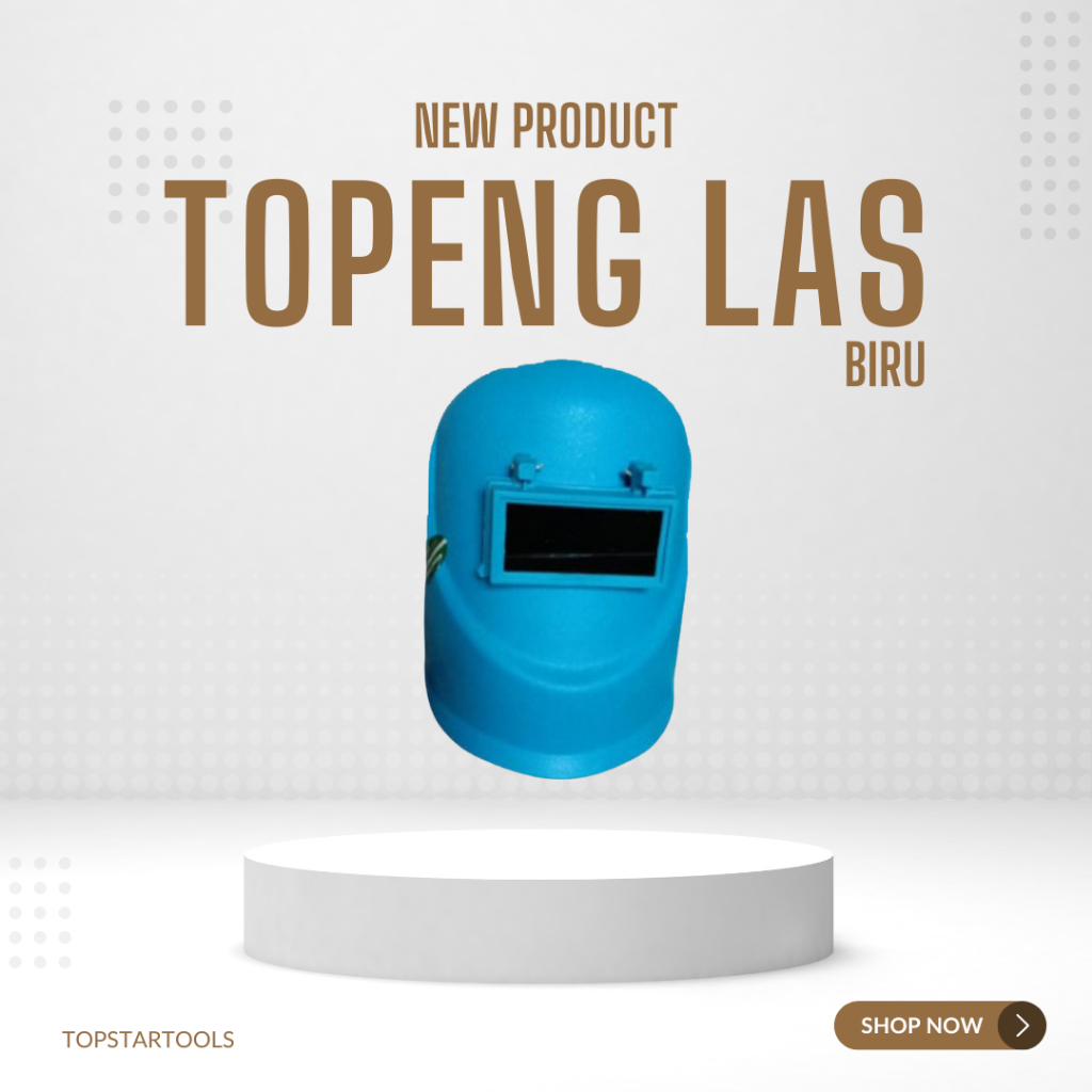 TOPENG LAS BIRU / PELINDUNG WAJAH