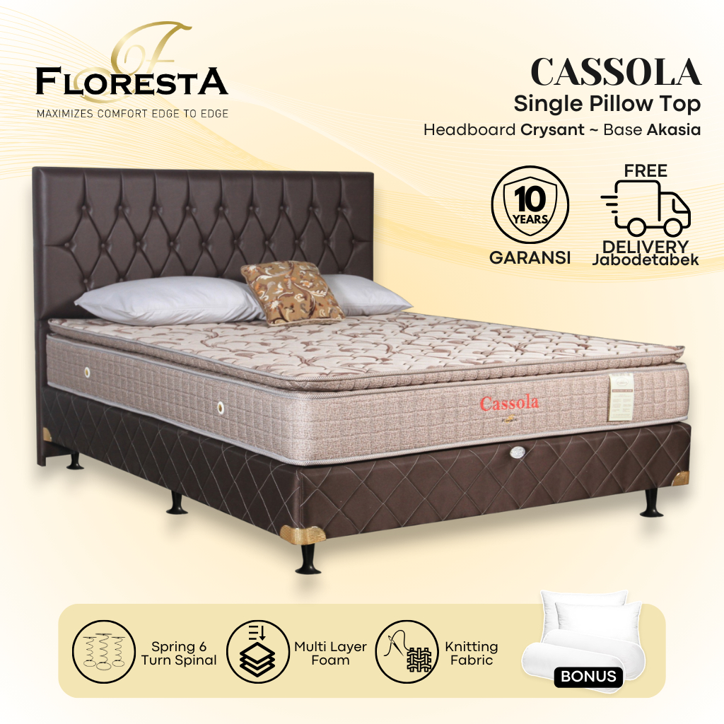 Kasur Springbed Floresta Cassola Pillow Top