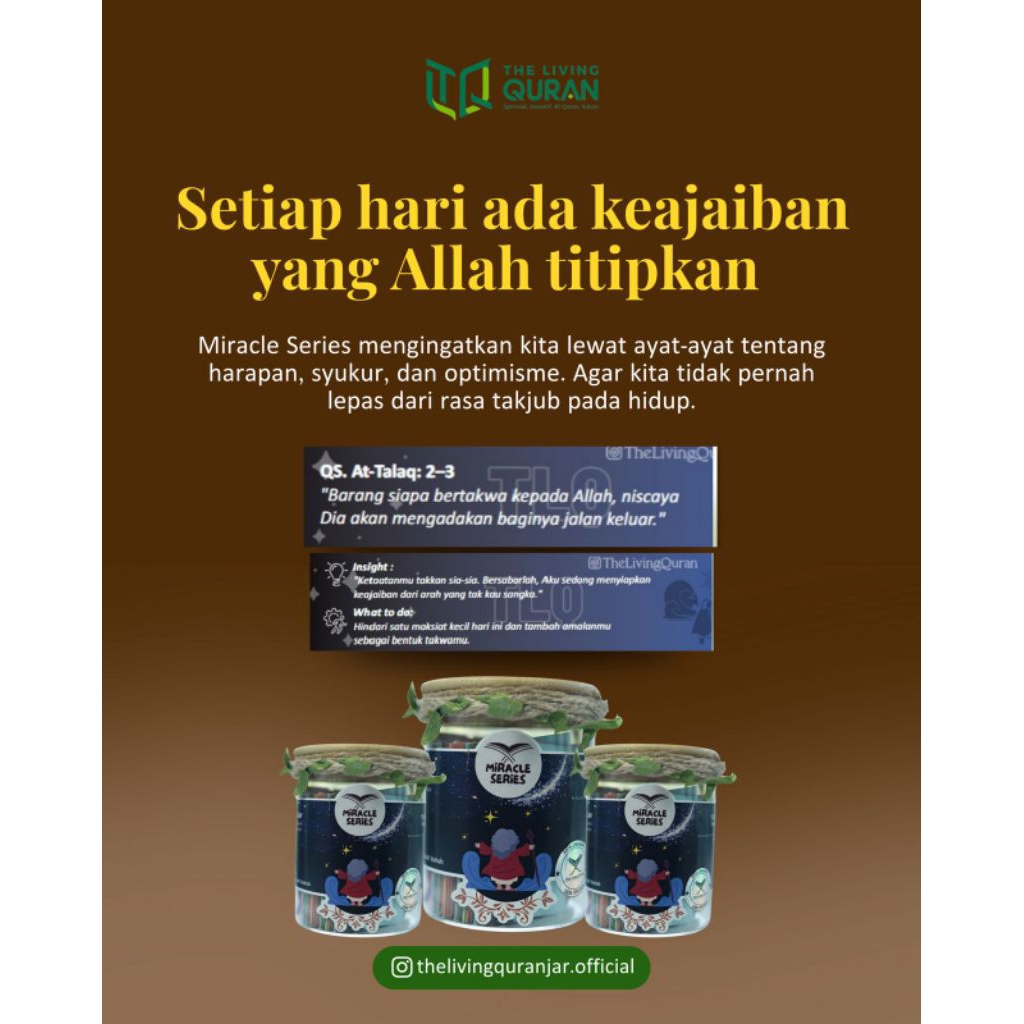 The Living Quran Jar MIRACLE Original