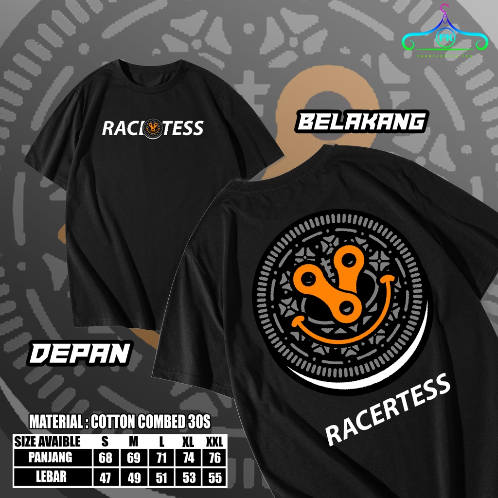 kaos racing terbaru RACERTEES / Kaos Space off Smiling bisa COD