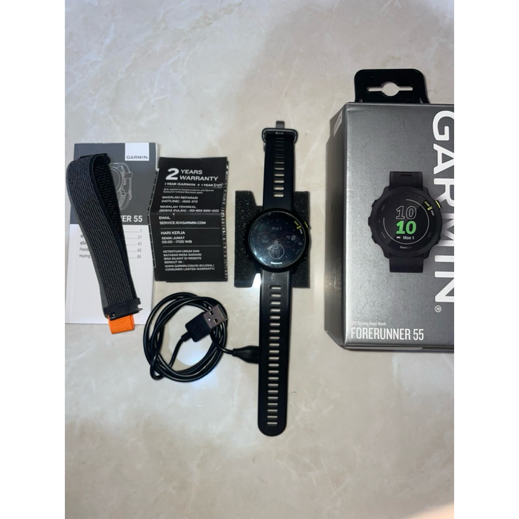 Garmin forerunner  55  jam tangan olahraga  Garmin fr55 garansi tam