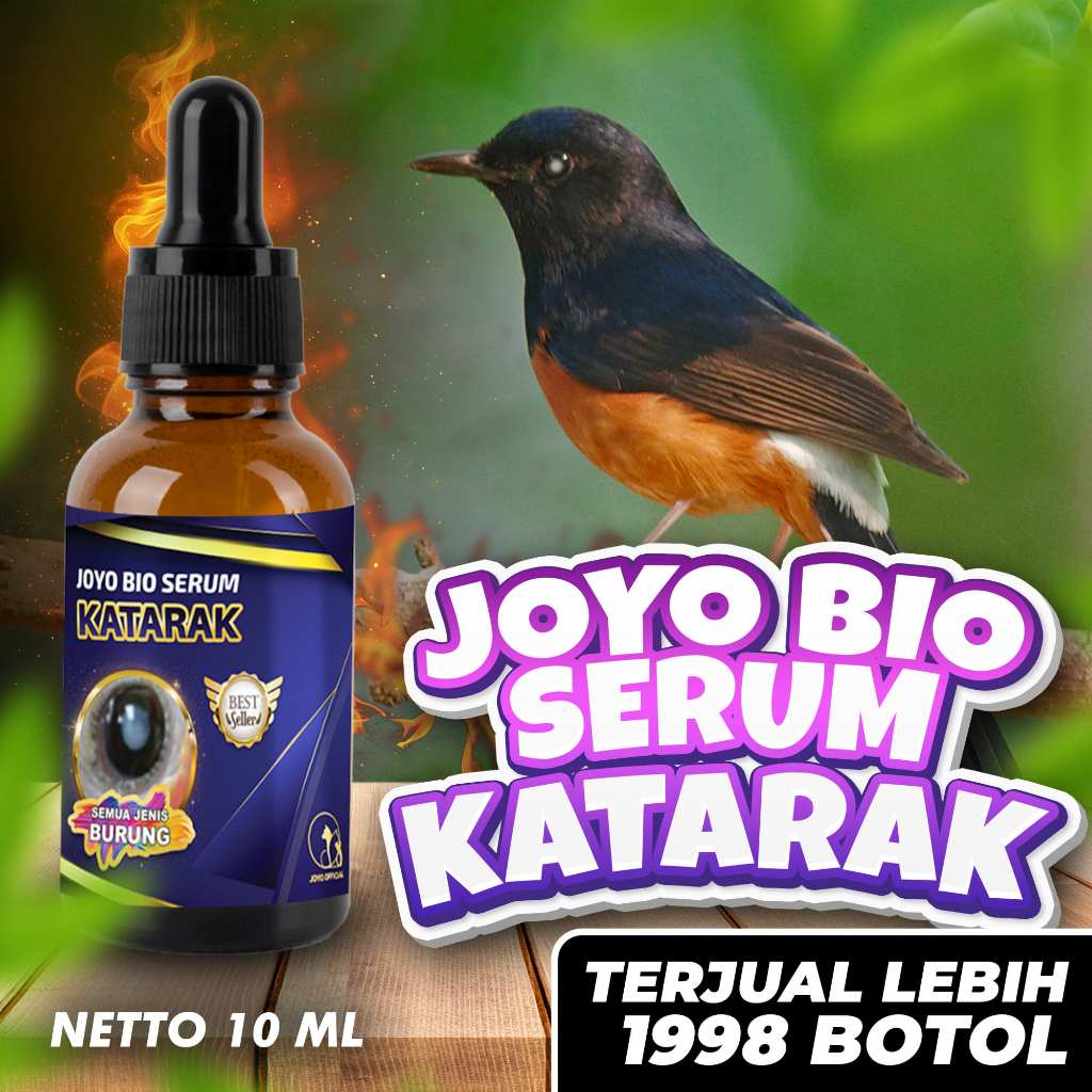 OBAT KATARAK BURUNG | MATA NITIK PUTIH | MATA KATARAK BURUNG | BIO SERUM KATARAK 10 ML