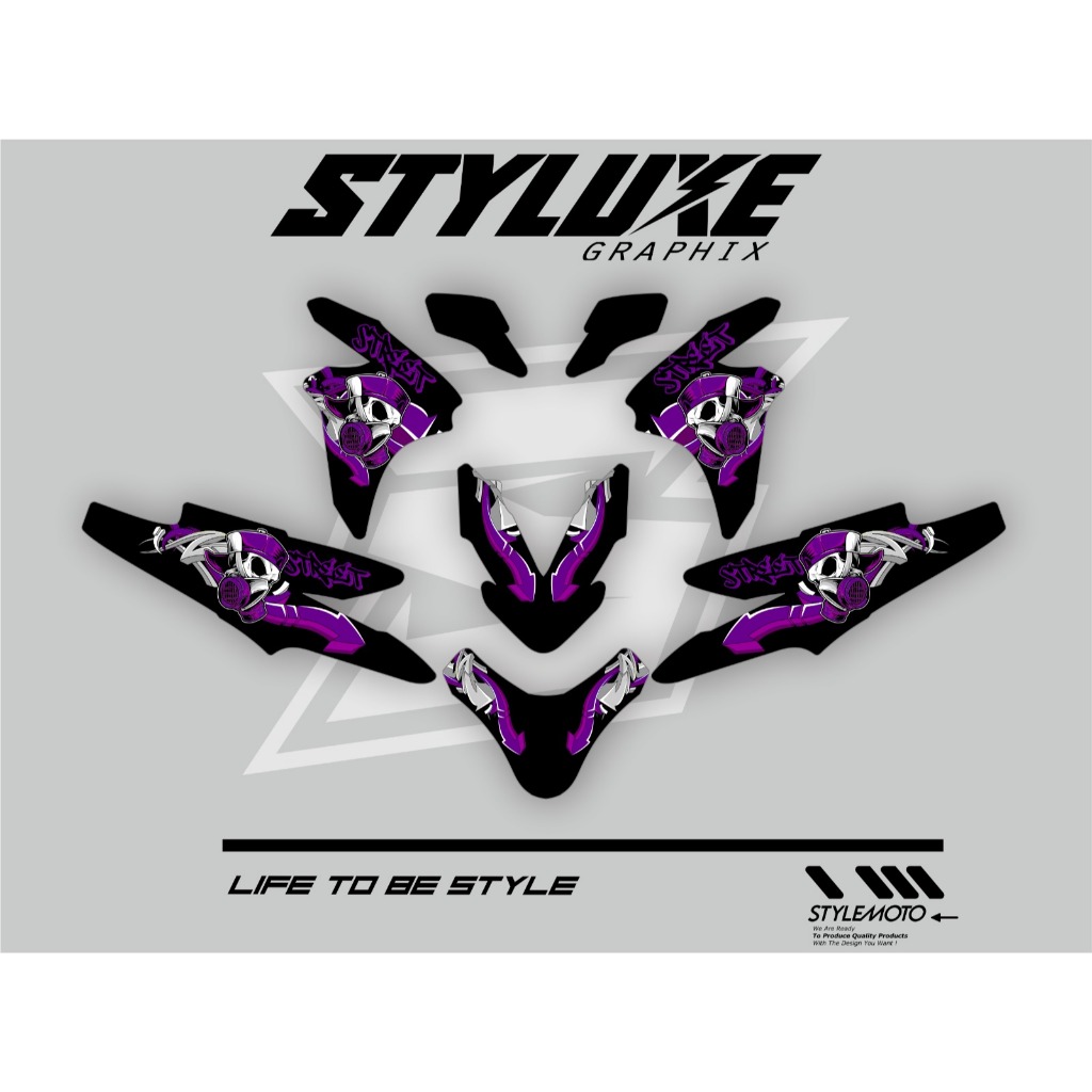 Beat Deluxe 2025 Decal Full Body – Desain Sporty Modern, Cocok Upgrade Tampilan Motor