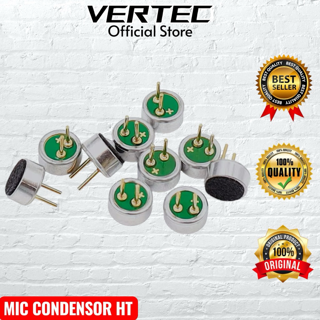 Mic Condensor 6.0mm Kondensor Microphone Compatible Baofeng UV5R UV82 Vertec VT-5R VT-82 BF-888S Pof