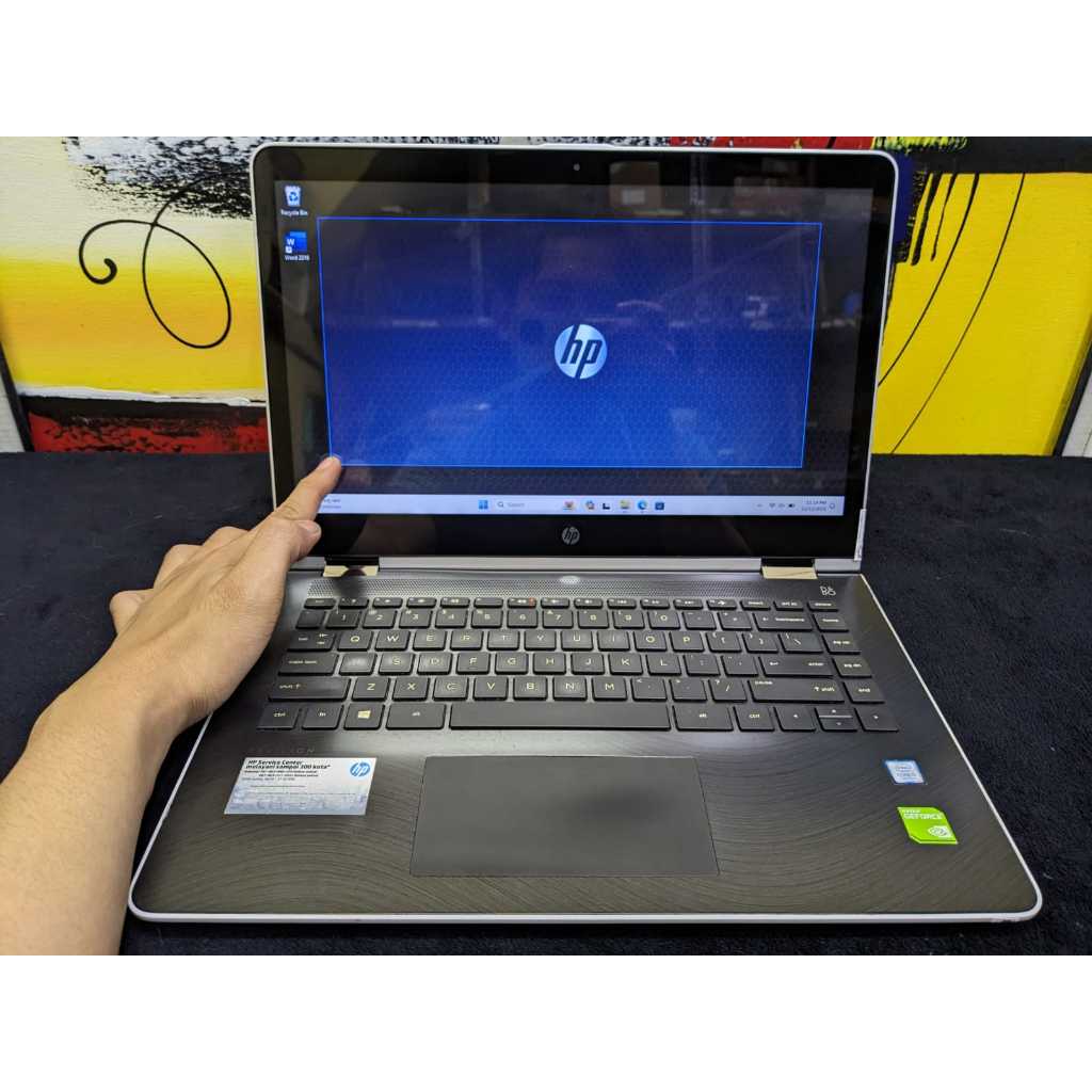 Laptop 2in1 HP Pavilion X360 Core i3 gen 7 8/256 Nvidia 940mx Touch
