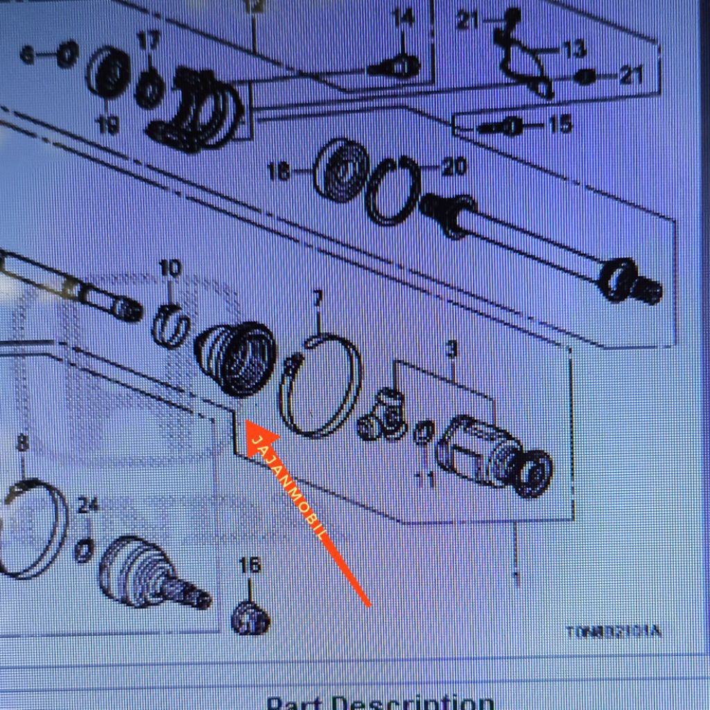 karet boot driveshaft cv join crv RM3 RM1 karet boot driveshaft dalam crv gen4 2013-2017 karet boot 