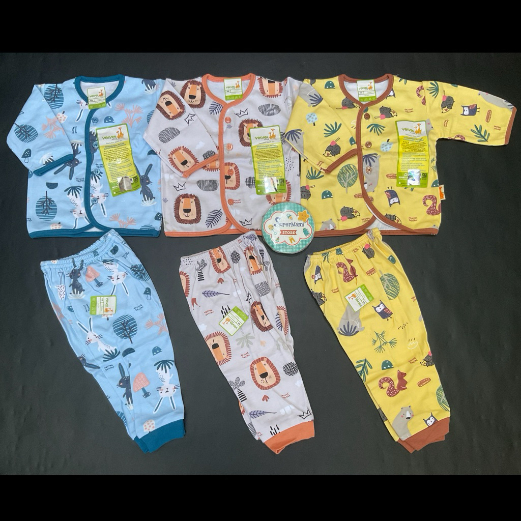 Velvet junior setelan panjang 3setel