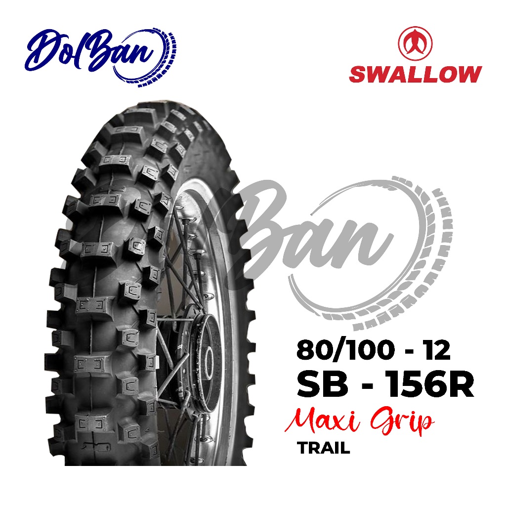 BAN LUAR MOTOR SWALLOW 80/100-12 RING 12 SB-156R MAXI GRIP TRAIL