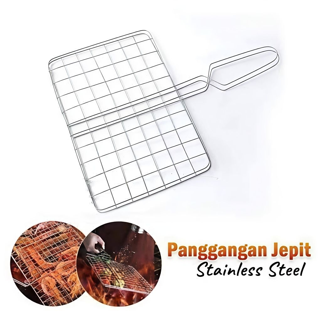 Bakaran Pembakar Ikan Pemanggang Capit StainlessTemukan ALAT PANGGANG JEPIT STAINLESS / BAKARAN SATE