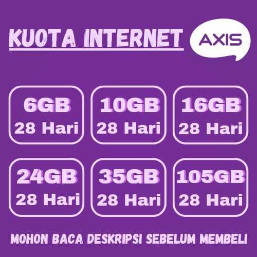 KUOTA INTERNET BULANAN AXIS TERMURAH