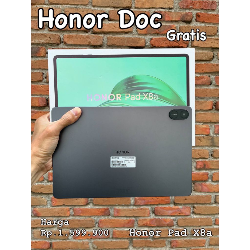 Tablet Honor Pad X8A Resmi Bekas 4GB 128GB