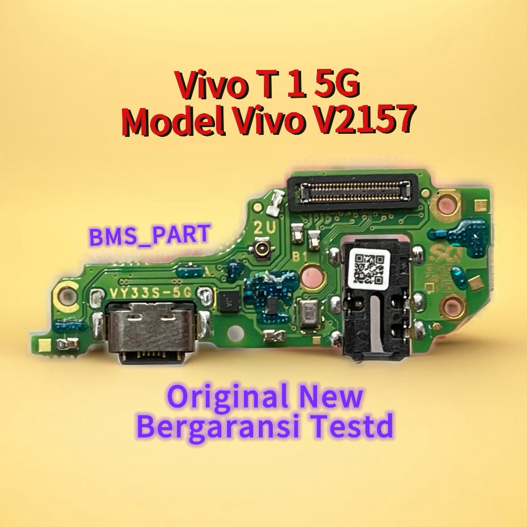 Konektor Cas Papan Pcb Konektor Cas Mic Vivo T1 5G Model Vivo V2157 Original