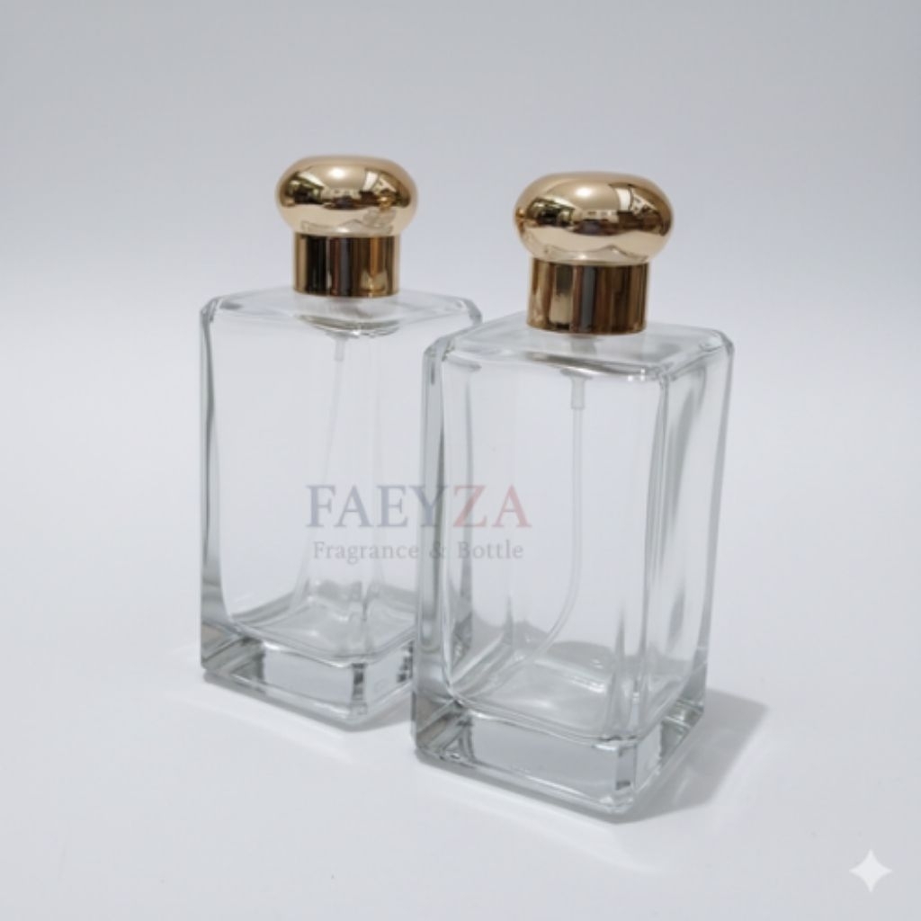 PX 338 JO MLN KOTAK DRAT 100ML GOLD ISI 12 PCS - Botol Parfum Kosong Spray Mewah Gold