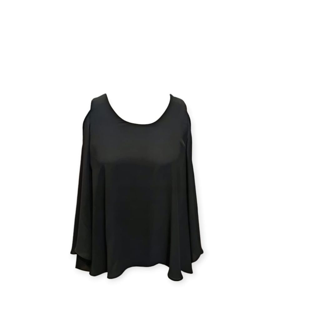 Bcbgmaxazria Black Sleeve Blouse
