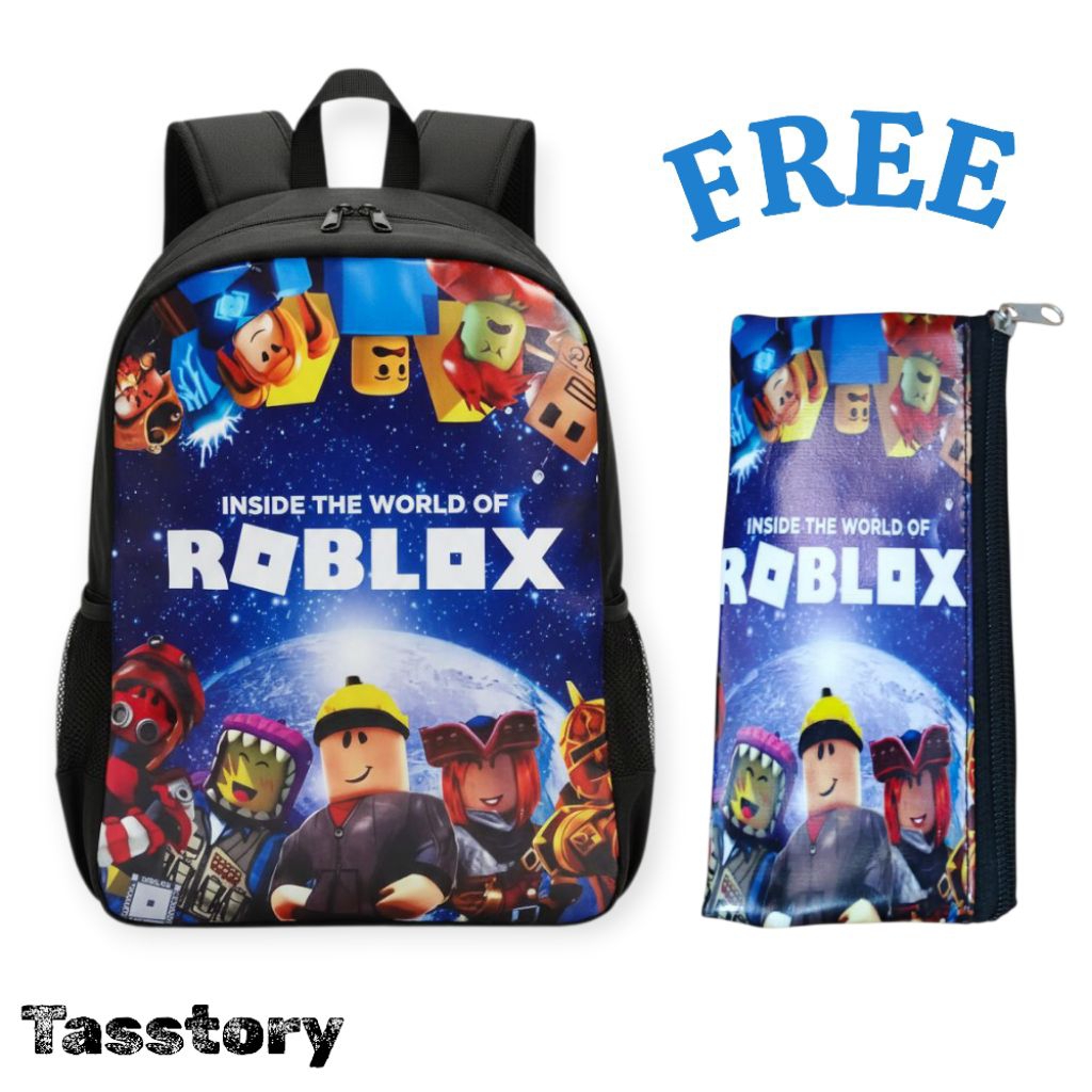 Tas Ransel Sekolah Anak Premium Roblox / Backpack Casual printing Gaming Roblox Edisi Terbaru