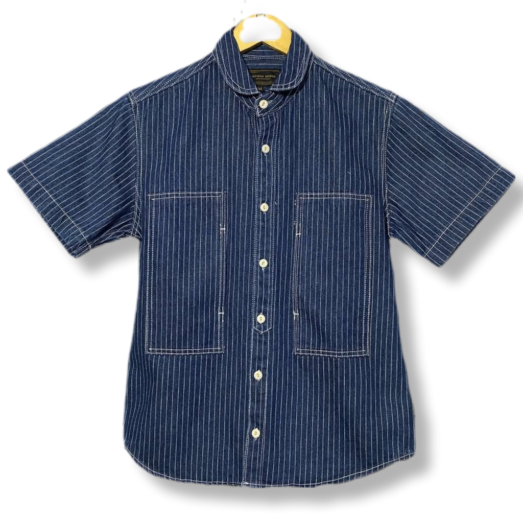 UNIFORM BRIDGE WABASH HIKORY DENIM SHIRT | KEMEJA | BGOIB