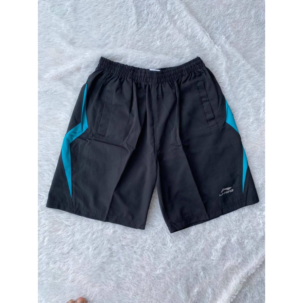 HATRA-Celana Pendek Pria Bahan Twill – Celana Olahraga Casual Gym Jogging Santai Li-Ning Premium