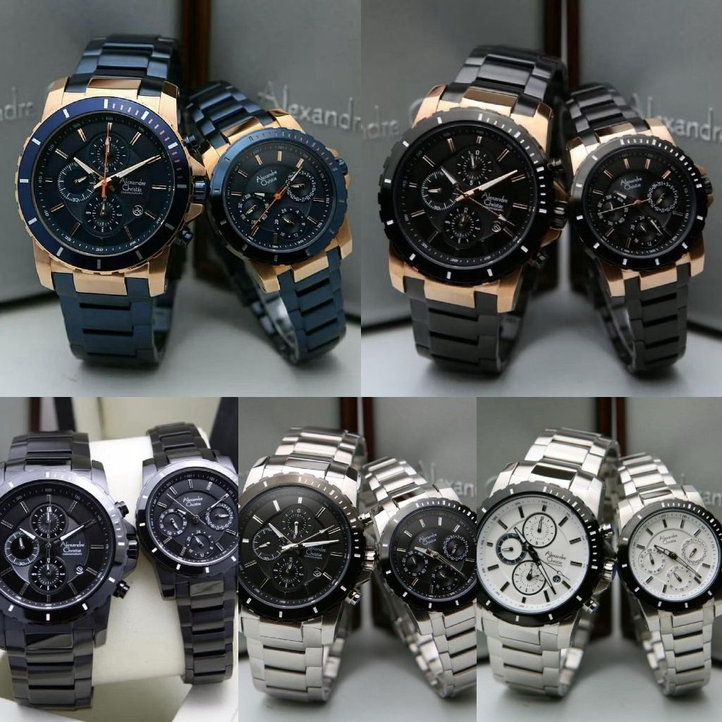 Jam Tangan Couple Alexandre Christie 6141 AC6141 [[ORIGINAL]]